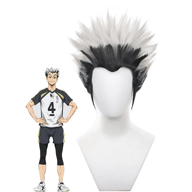 Anime Haikyuu Fukur??dani Academy Bokuto Koutarou Soaring Cosplay Wig