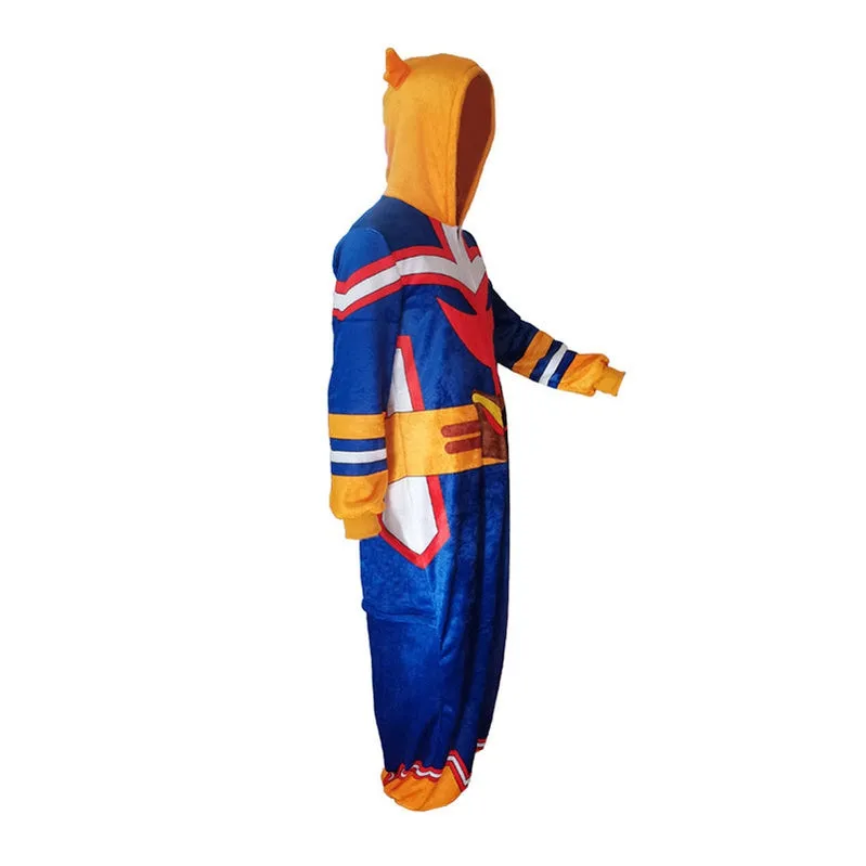 Anime My Hero Academia All Might Sleep Jumpsuit Cosplay Costume