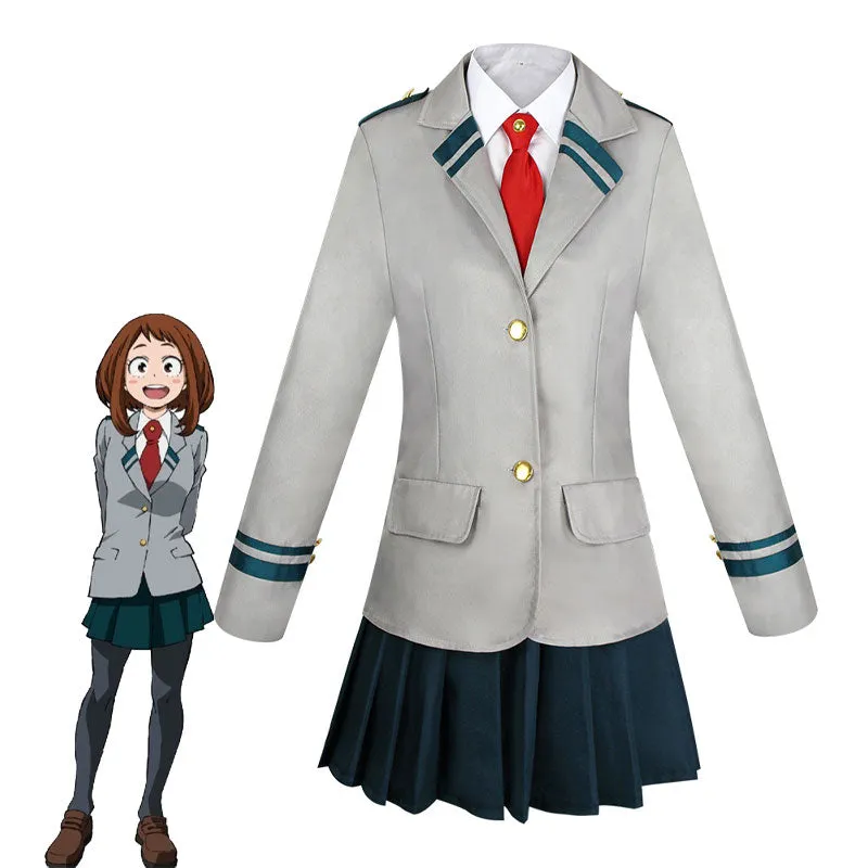Anime My Hero Academia Female School Uniform Cosplay Costume