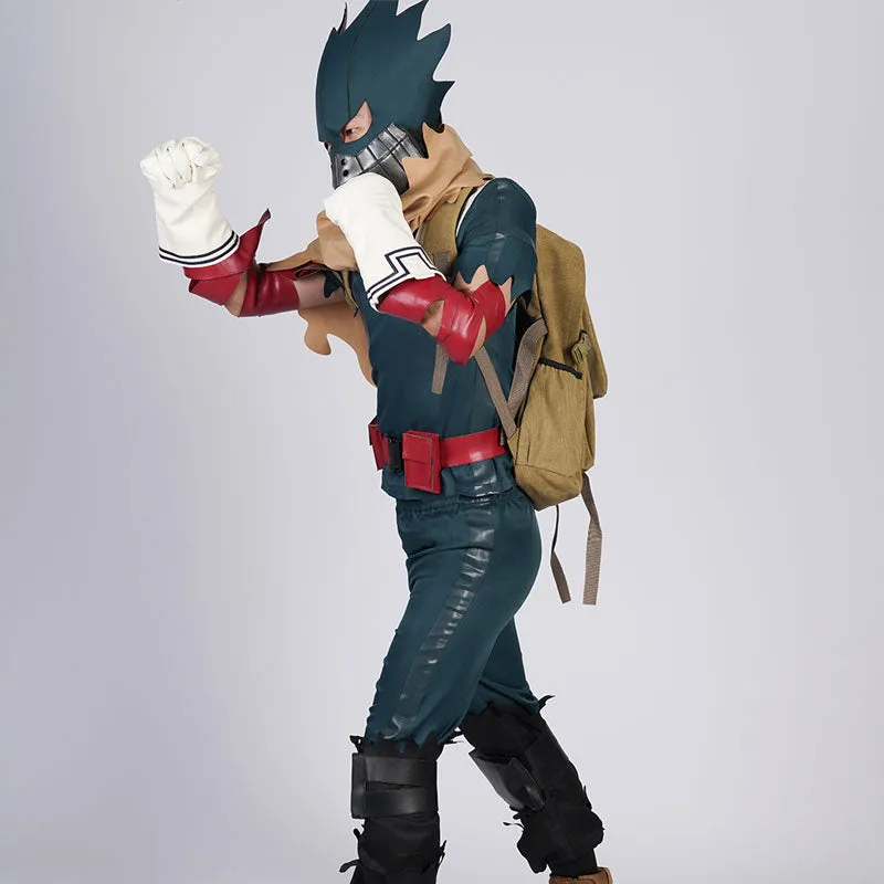 Anime My Hero Academia Izuku Midoriya Deku Darkgreen Cosplay Costume