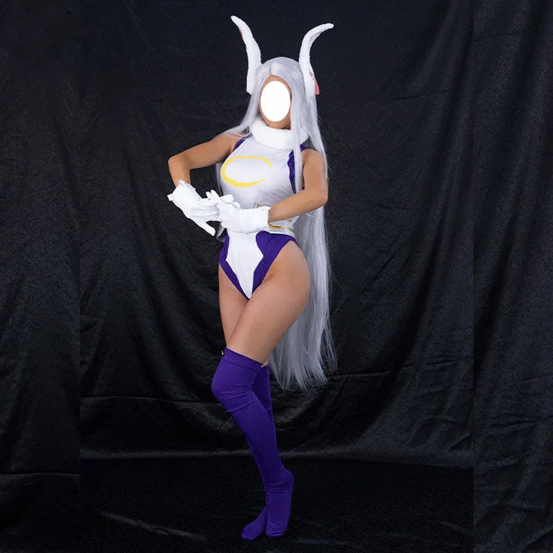 Anime My Hero Academia Miruko Bunny Girl Sexy Rabbit Jumpsuit Cosplay Costumes