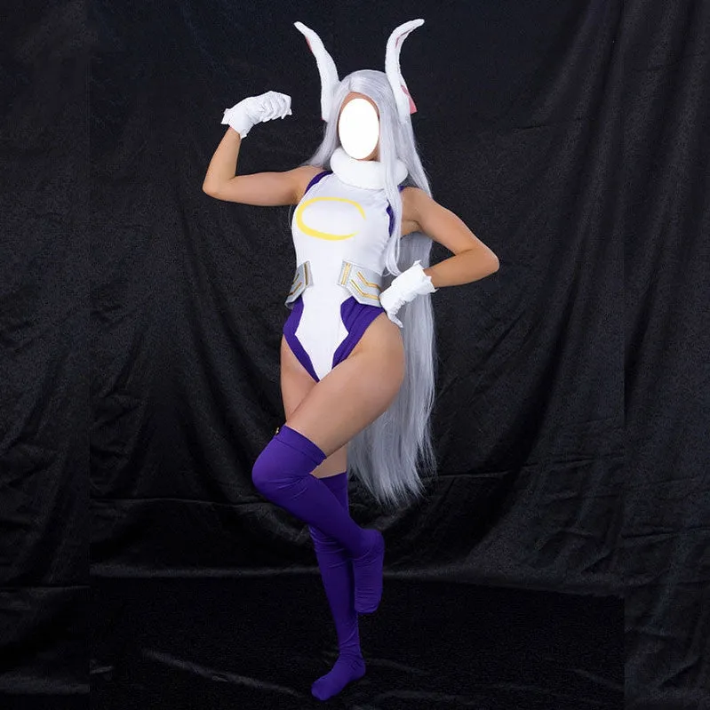 Anime My Hero Academia Miruko Bunny Girl Sexy Rabbit Jumpsuit Cosplay Costumes