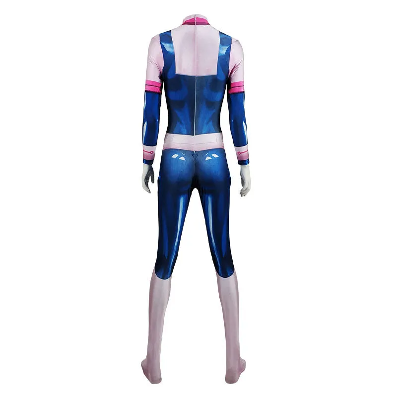 Anime My Hero Academia Ochaco Uraraka Combat Jumpsuit Cosplay Costumes