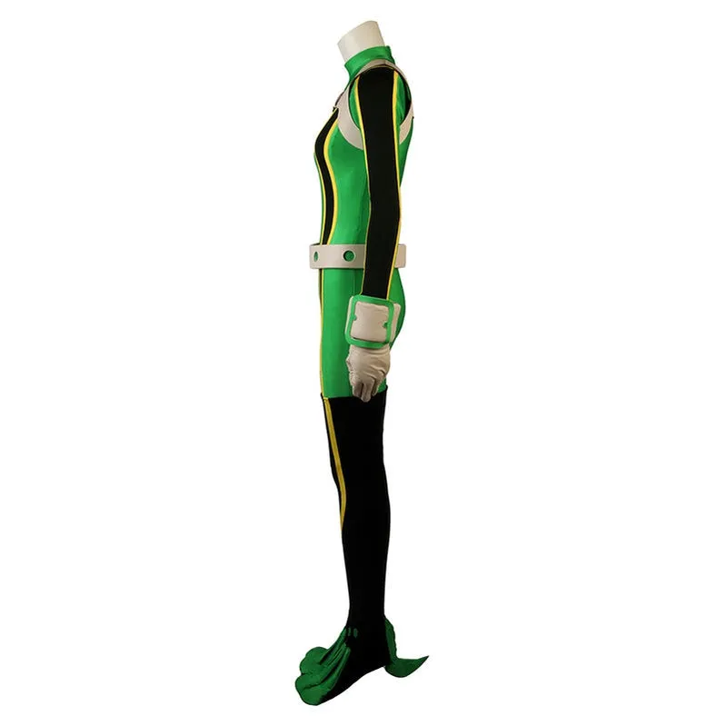 Anime My Hero Academia Tsuyu Asui Frog Combat Outfit Cosplay Costume