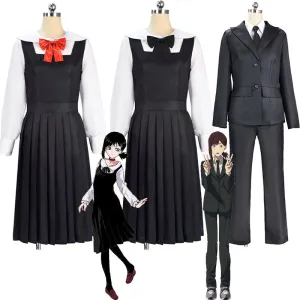 Chainsaw Man Kobeni Higashiyama Black Dress Cosplay Costumes