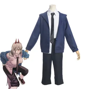 Chainsaw Man Power Blue Fullset Cosplay Costumes