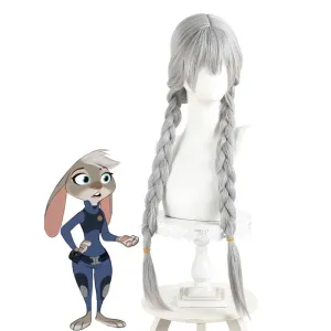 Disney Zootopia 2 Judy Hopps Double Braids Cosplay Wig