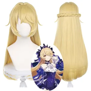 Game Genshin Impact Ein Immernachtstraum Fischl Cosplay Wigs