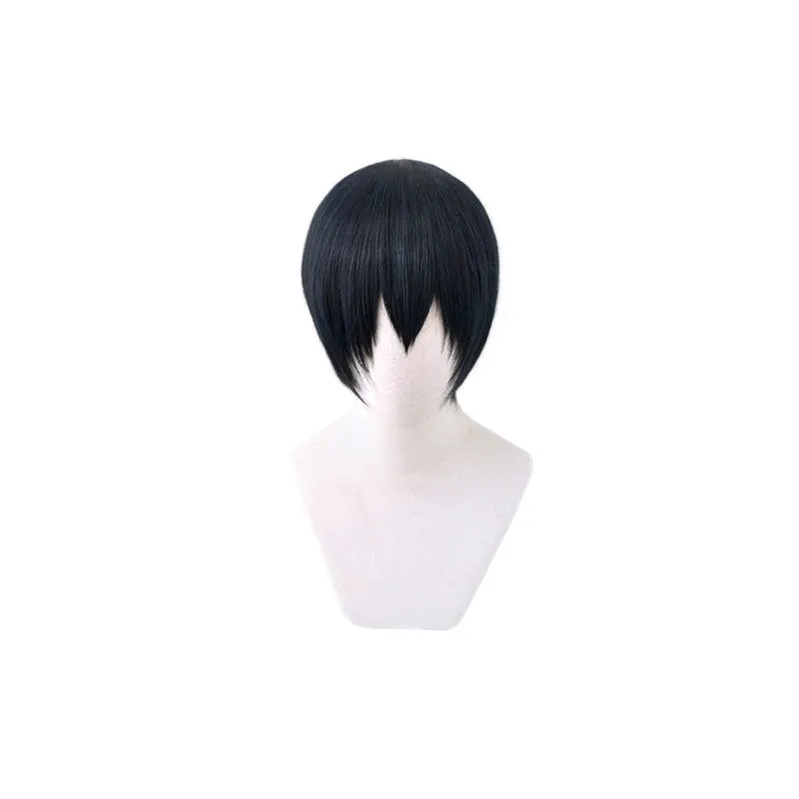Haikyuu Kageyama Tobio Short Navy Blue Cosplay Wigs