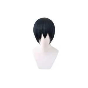 Haikyuu Kageyama Tobio Short Navy Blue Cosplay Wigs
