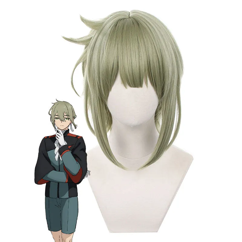 Mobile Suit Gundam: The Witch from Mercury Elan Ceres Green Cosplay Wig