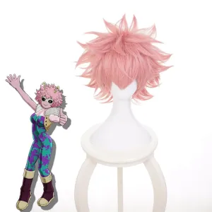 My Hero Academia Mina Ashido Cosplay Wigs Short Pink Wig