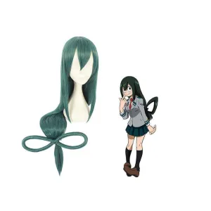 My Hero Academia Tsuyu Asui Green Cosplay Wig