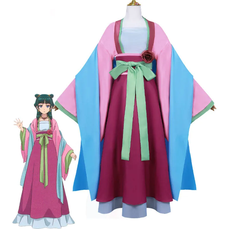 The Apothecary Diaries MaoMao Red Dress Cosplay Costumes